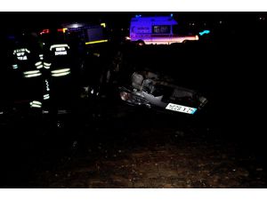 Konya’da Otomobil Takla Attı: 1 Ölü, 2 Yaralı