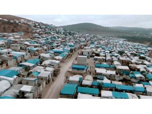 Msb Sınırdaki Çadırların Havadan Görüntüsünü Paylaştı