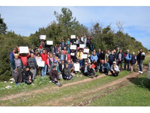 Olympos halkı badem projesine karşı çıktı