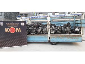 Kahramanmaraş’ta 40 Adet Kaçak Otomobil Motoru Ele Geçirildi