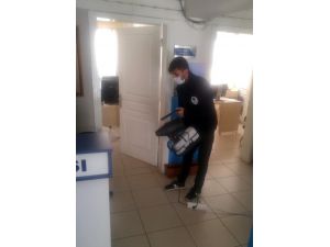 Ankara’da Karakollar Ve Polis Noktaları Dezenfekte Ediliyor