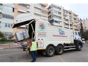 Kepez’in sokaklarında Korona virüs temizliği