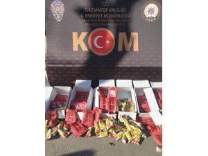 99 Kilo Gümrük Kaçağı Nargile Tütünü Ele Geçirildi
