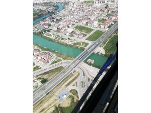 Antalya trafiği havadan helikopter ile denetlendi