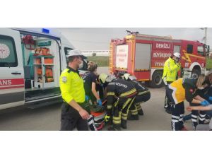 Denizli’de Trafik Kazası: 2 Yaralı