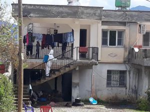 Karantina Altında Bulunan Evler Dezenfekte Edildi