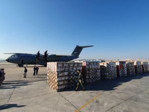 Msb:"cumhurbaşkanı Erdoğan’ın Talimatlarıyla Hazırlanan Ve Covıd- 19 İle Mücadelede Kullanılacak Olan Tıbbi Yardım Malzemeleri, Türk Silahlı Kuvvetlerimize Ait A400m Tipi Uçak İle Abd’ye Ulaştırılacak"