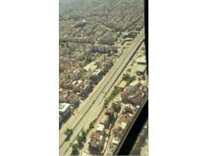 Antalya trafiği havadan helikopter ve drone ile denetlendi