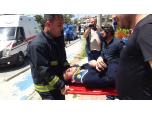 Kontrolden çıkan otomobil markete girdi, ortalık savaş alanına döndü: 3 yaralı