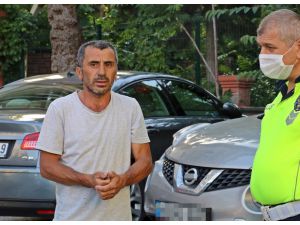 Trafikte sivil polisle tartıştığına bin pişman oldu