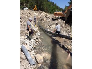 ASAT Kemer’de sorunlu içme suyu hattını yeniledi