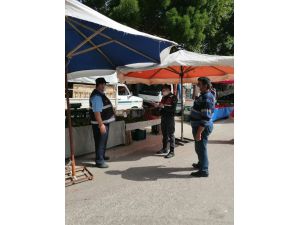 Burdur’da Jandarmadan Covid-19 Denetimi