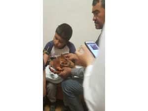 Makineye Eli Sıkışan Çocuğun İmdadına İtfaiye Yetişti