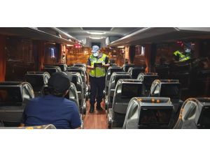 Şuhut’ta Şehirlerarası Yolcu Otobüslerinde Mesafe Kontrolü