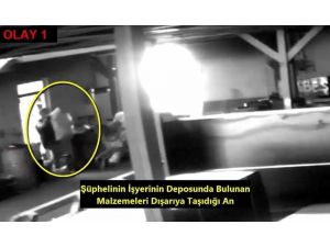 Önce Güvenlik Kamerasına Sonra Polise Yakalandı