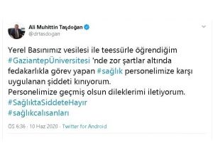 Kahraman Sağlıkçıya Mhp’den Destek