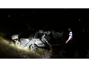 Alanya’da kontrolden çıkan otomobil takla attı: 3 yaralı