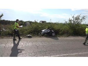 Kontrolden çıkan otomobil şarampole devrildi:1 yaralı