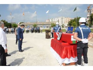 Antalya’da hayatını kaybeden polis için tören düzenlendi