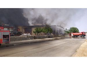 Elyaf Fabrikasında Yangın