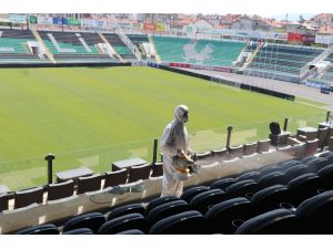 Denizlispor, Beşiktaş Karşılaşması Öncesi Stadyum Dezenfekte Edildi