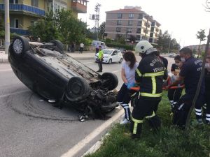 Engelli Sürücünün Kullandığı Otomobil Takla Attı: 3 Yaralı