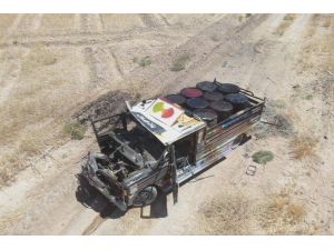 Barış Pınarı Bölgesinde Bombalı Araç Vurularak Durduruldu