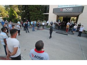 Aosb’den Açık Havada, Maskeli, Mesafeli Eğitim