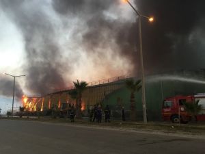 Adana’da Nişasta Fabrikasında Büyük Yangın