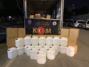 Gaziantep’te 6 Ton Kaçak Etil Alkol Ele Geçirildi