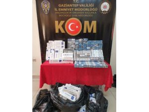 Gaziantep’te 2 Bin 420 Paket Kaçak Sigara Ele Geçirildi