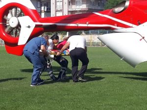 Hava ambulansı havale geçiren minik Elmas için havalandı