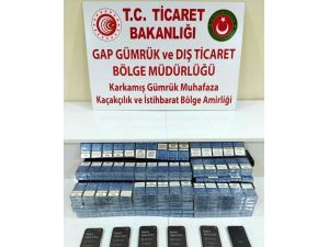 Karkamış’ta Kaçak Sigara İle Telefon Yakalandı