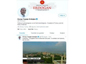 Cumhurbaşkanı Erdoğan’dan “Ayasofya” Paylaşımı