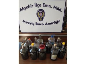 Konya’da 40 Litre Kaçak İçki Ele Geçirildi
