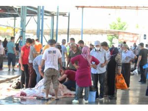 Antalya’da kurbanlar aşırı sıcak ve korona virüs gölgesinde kesildi