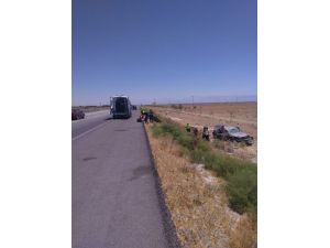 Konya’da Otomobil Şarampole Uçtu: 5 Yaralı