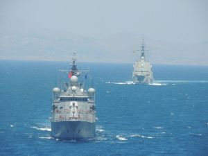 Türk Ve İspanyol Fırkateynleri Kuzey Ege’de Eğitim Yaptı
