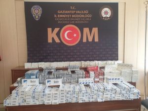 Gaziantep’te 2 Bin 500 Paket Kaçak Sigara Yakalandı