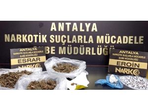 Antalya’daki uyuşturucu operasyonunda hareketli dakikalar