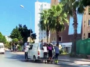 Antalya’da patenli gençlerin tehlikeli yolculukları
