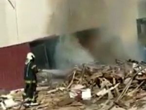 İşyerinde Çıkan Yangın Korkuttu