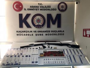 Adana’da Kaçakçılık Operasyonunda Silah Ve Kelepçe Çıktı
