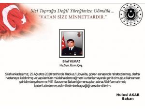 Kozanlı Uzman Çavuş Bilal Yılmaz Şehit Oldu