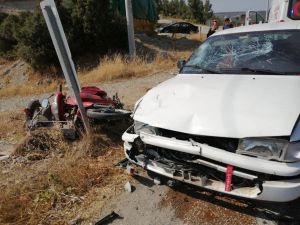 Otomobil İle Motosiklet Çapıştı: 1 Ölü, 1 Yaralı