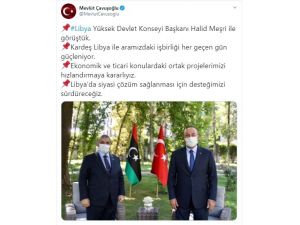 Dışişleri Bakanı Çavuşoğlu: "Libya’da Siyasi Çözüm Sağlanması İçin Desteğimizi Sürdüreceğiz"