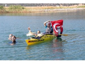 Beyşehir Gölünde 30 Ağustos Coşkusu