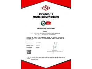 Aosb "Covid-19 Güvenli Hizmet Belgesi" Aldı