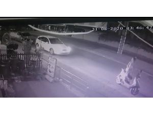 Alkollü sürücünün dehşet saçtığı anlar güvenlik kamerasında