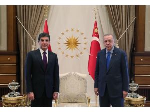 Cumhurbaşkanı Erdoğan Ikby Başkanı Barzani’yi Kabul Etti